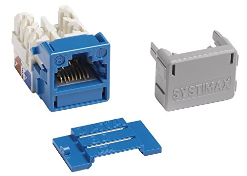 Systimax MGS400-318 GigaSPEEDÂ XL MGS400 Series Category 6 U/UTP Information Outlet, Blue