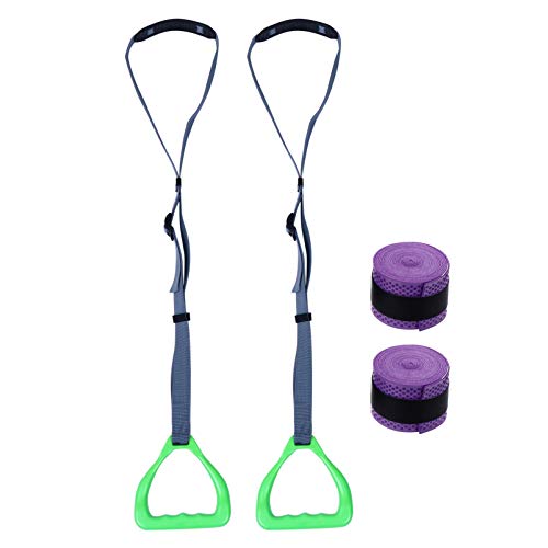 BESPORTBLE 1 Conjunto de Anéis de Ginástica Anéis Crossfit Alças Ab Tiras Cintas Suspensas Puxar Ané