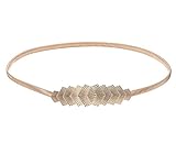 Material: el cinturón está hecho de metal, con resorte ajustable en el interior. Será una bonita decoración para tu ropa, que te hará lucir más encantador y confiado.