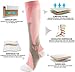 PNZLZIA Comfycalf Socks - Comfycalf Compression Socks,Comfy Calf Compression Socks,Comfycalf Socks for Relief Pain (Pink,L/XL)