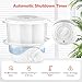 TASALON White Hot Towel Steamer for Facials, 5-Min Quick Heating Towel Warmer Machine, Portable Spa Salon Equipment with Aromatherapy for Massage