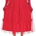 Party City Lydia Red Wedding Dress Costume for Women - Beetlejuice Costume Includes Dress, Pair of Gloves, & Veil - Costumes for Halloween, Birthday Parties, & Themed Events