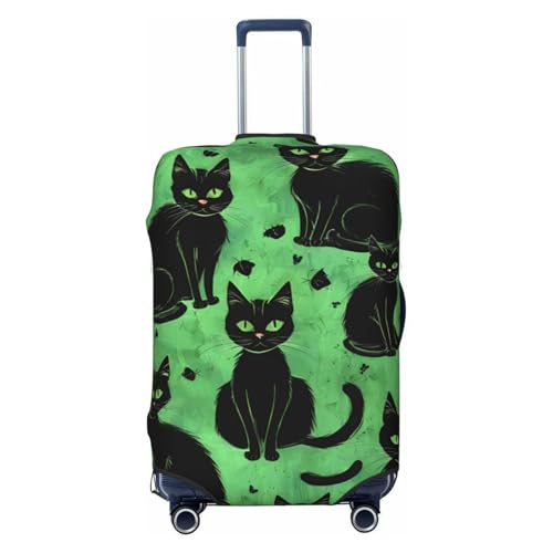 Cartoon Cat Print Fashionable Suitcase Cover Personalized Luggage Protector for Travel and Business