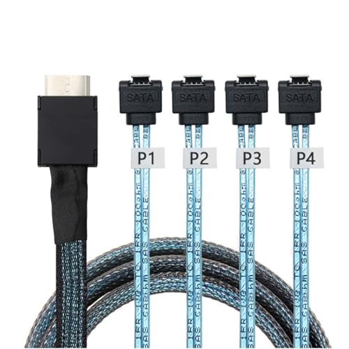 OCuLink PCIe SAS SFF-8611 4i a SATA 7P Cable 1 m miniatura 3