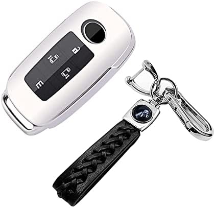 Yicangg キーホルダー スマートキーケース キーカバー 車アクセサリー Tpu素材 Eボタン ト対応 軽量 丈夫 防塵 エンジンスタート用 トヨタライズルーミー ダイハツロッキー タフト タント トール適用