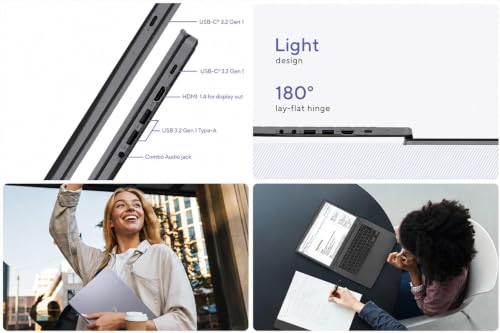 Image of ASUS Chromebook Plus CX34 Touchscreen Laptop Intel i5-1335U - 8GB RAM 128GB+128G SSD+2TB Cloud Storage -14inch FHD Display -HDMI USB C -Goole AI Laptop School Students Kids 8-12
