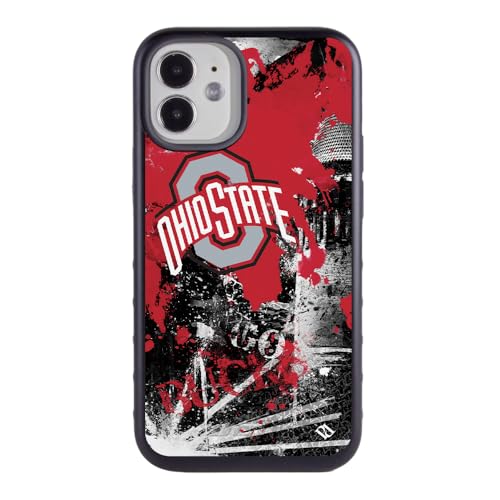 Guard Dog Case Compatible with iPhone 12 Mini - Military Grade - Rugged Two Piece Protection - Collegiate Licensed - Ohio State Buckeyes - by Paulson Designs