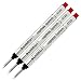 3 Pack - Schmidt 8126 Capless Rollerball - Red Ink