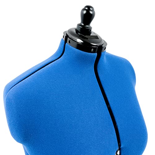 Dritz My Double Deluxe Dress Form with Adjustable Tri-Pod Stand, Medium, Blue
