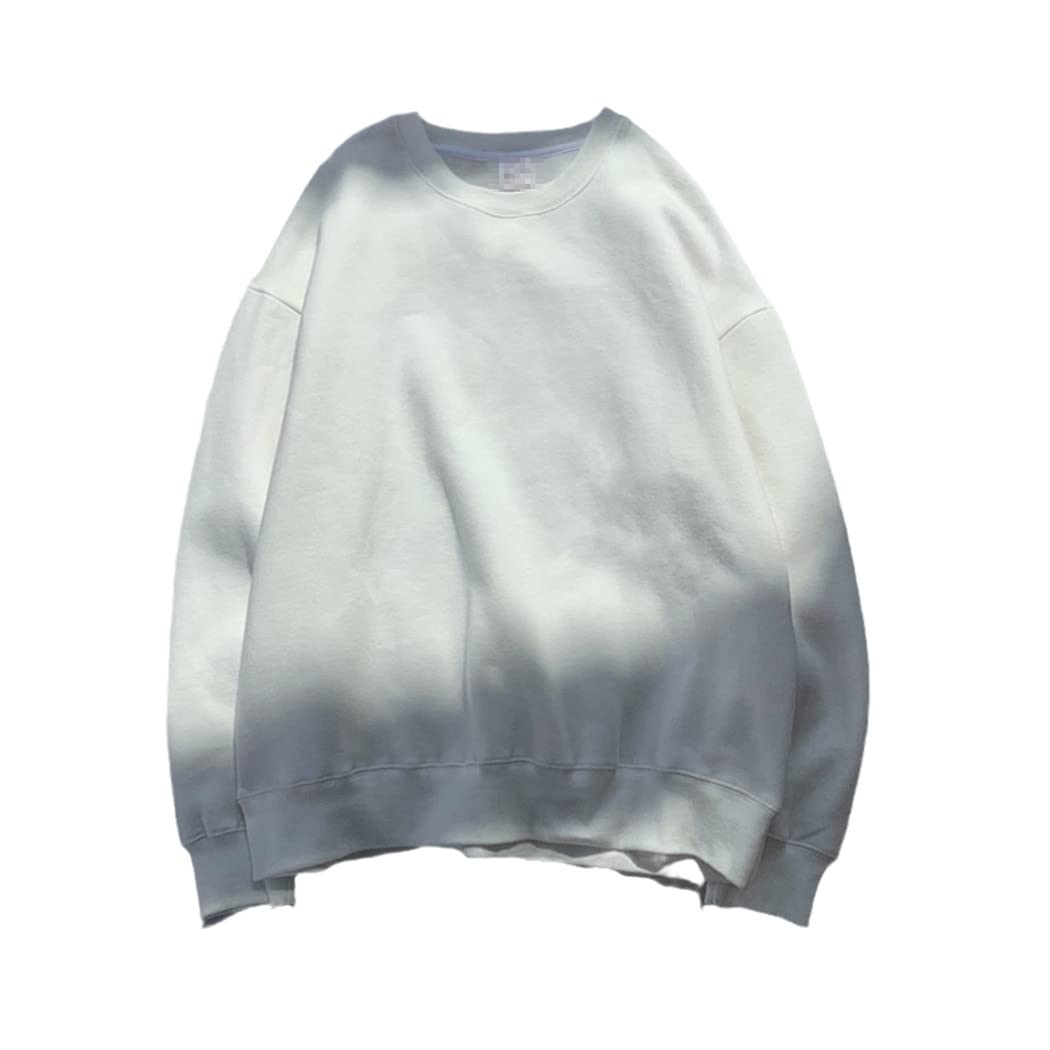 Pull à capuche uni homme blanc XXL sweat à manches longues décontracté