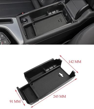 for A4 B9 A5 F5 S4 S5 2017-2023 Car Armrest Storage Box Organizer Containers Tray Accessories ABS image 5