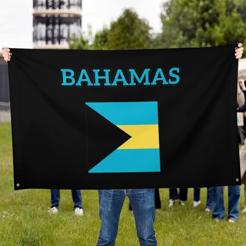 Bandera de las Bahamas para fiestas caribeñas y decoración de patios 7