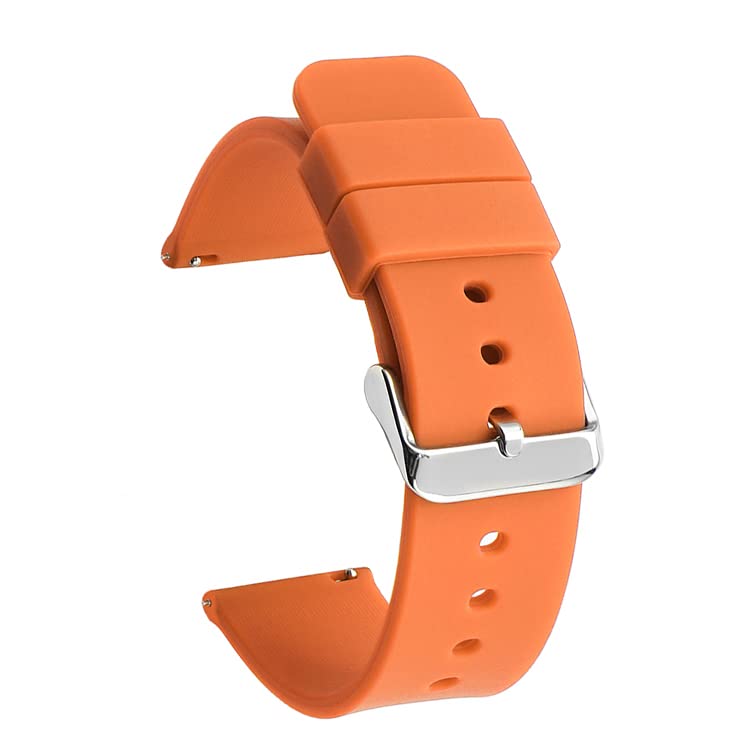 Bracelet montre silicone 20mm 22mm étanche à dégagement rapide sport
