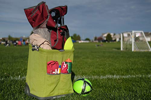 Gorilla Carts GCSS-11G-COM Collapsible Soft-Sided Folding Garden Cart, 150-Pound Capacity, Green by Gorilla Carts - Used condition - US$63.19