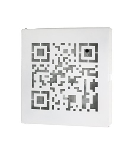 HAKU Möbel Cassetta portachiavi bianco, metallo - Dim. L 22 cm x A 24 cm x P 5 cm, Stile Moderno