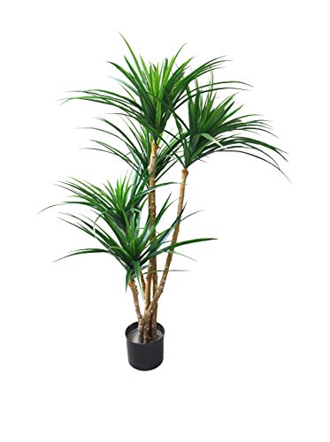 Pure Garden Artificial Tree - 51-Inch Tropical Yucca Plant with
