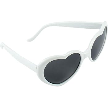 white heart glasses
