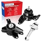 keuyyap 3Pcs Engine Motor Mount Compatible with Kia Optima L4 2.4L 2011-2015 Transmission Mount Set, Replace A7197 A71001 A71034, Black, CA-EM0205