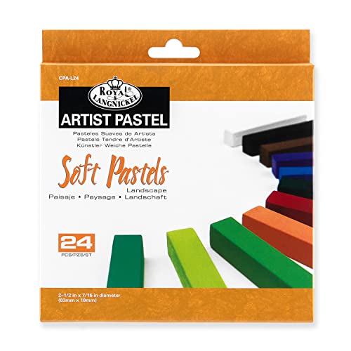 Royal Brush Soft Pastels, 24-Pack, Landscape #TOP8