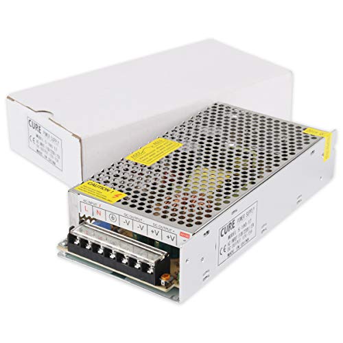 CURE（キュア） 安定化電源 AC DC コンバーター 12V 15A 180W スイッチング電源 直流電源変換器 過負荷電圧遮断 日本語説明書付 安全保護回路 自動リセット可能 電源装置