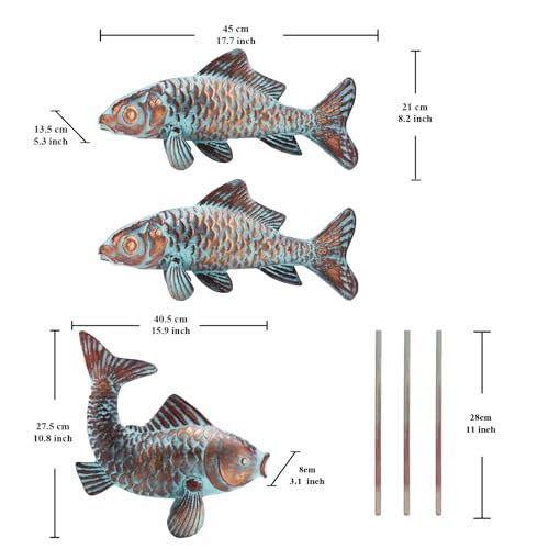 Figurine poisson métallique pour embellir vos extérieurs