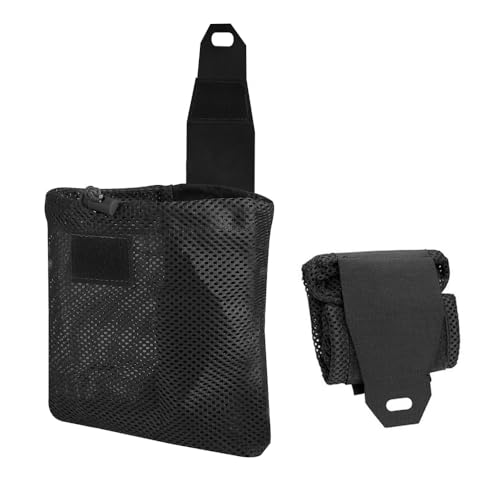 Tactical Molle Pouch, Borsa Pieghevole in Rete con Coulisse, Marsupio Borse Militare per Campeggio Escursionismo Caccia Ciclismo Avventura