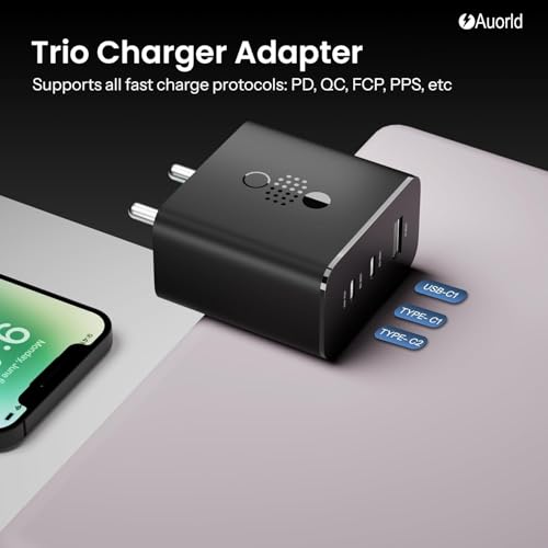 Image of 65W CMF by Nothing Super Fast Charger Adapter for CMF Phone 1 /Nothing Phone 2A /Phone 2a Plus /Phone 2 /Buds, CMF 65w Power Charger Adapter for Mobile, 65W Type C Charging Adaptor, Black