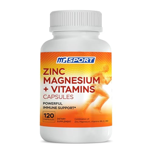 MgSport ZMA Supplement with Clinically Tested Zinc Magnesium for High