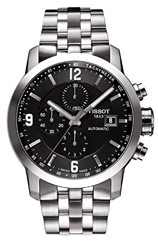 Preisvergleich Produktbild Tissot Herren-Armbanduhr Chronograph Automatik Edelstahl T055.427.11.057.00