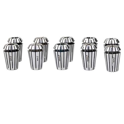 Ultra TIR 0.0002 Precision ER20 Collet Set INCH 11PC for CNC Engraving Machine & milling Lathe Tool 1 8 to 1 2
