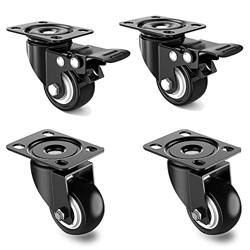Volo 2 Inch Heavy Duty Caster with Polyurethane Wheels No No...