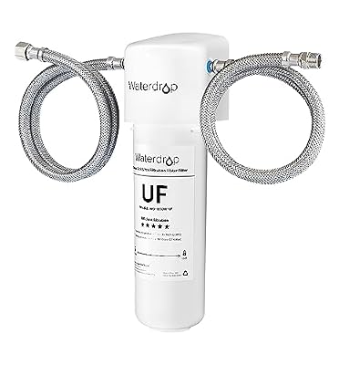 Waterdrop 10UAW-UF 0.01 ?m Ultra Filtration Under Sink Water Filter for Baçt?ria Reduction, Reduces Lead, Chlorine, Bad Taste & Odor, 8K Gallons, Direct Connect to Kitchen Faucet, USA Tech