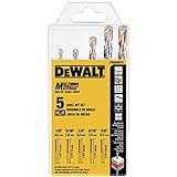 Fácil de usar. DEWALT DWA56015 - Juego de brocas multimaterial (5 piezas)