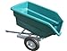Produktbild JFC Kippbarer Anhänger - Schubkarrenanhänger Minitrailer - Anhänger und Kipper mit 255 L Mulde für Rasentraktor, Aufsitzmäher oder Quad - feuerverzinktes Untergestell - Grün ATV250