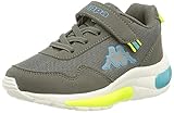 Logotipo elegante Kappa DHANYA K Unisex Kids, Zapatillas, Gris (Grey/Turquoise), 33 EU