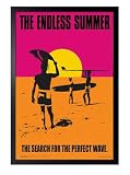 The Endless Summer Movie Poster - Officially Licensed - 24' x 36' with Frame Black Color