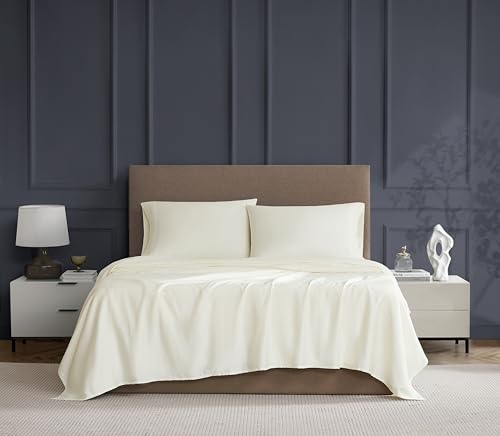 Linen Closet Elfenbeinfarbenes Bettlaken-Set LC-IC-SS-IVY-FL