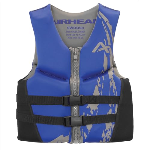Airhead Swoosh Kwik-Dry Neolite Life Jacket, US Coast Goard Approved Type III Life Jacket, Adult and Youth Sizes