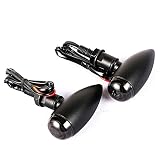 Nuevo y alta calidad 2 luces indicadoras de giro para motocicleta, color cromo y negro