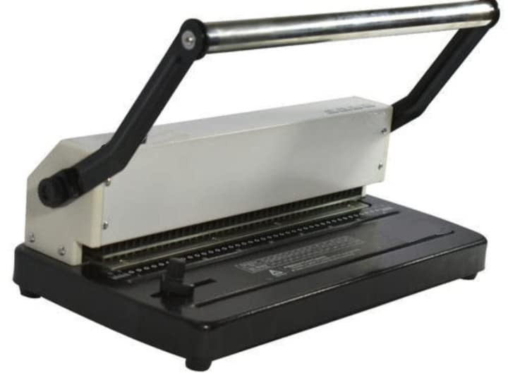 KANABEE Heavy Duty Spiral Binding Machine | Fullscape Size / 40 Punching Holes / 14 Sheets of 80 GSM Paper or 2 Sheets of PVC Cover at a time | MAX BINDING120 Sheets of 80G Paper 1