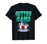 Gutter gang bowling. Great for bowling leagues and serious bowlers. Bowling lovers gifts. Lightweight, Classic fit, Double-needle sleeve and bottom hem