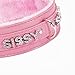 paloli Pink Choker Necklace for Women Leather Collar Fluffy Punk Leash Neck Choker Gothic Cosplay Sexy Jewelries