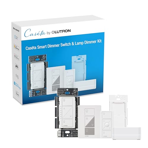 Caseta Smart Dimmer Switch and Lamp Kit