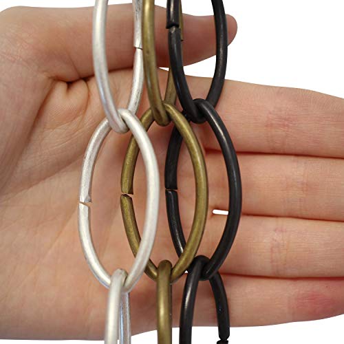 Rch Hardware Ch-43-Ms Brass Chandelier Chain, Matte Silver (1 Foot) #TOP2