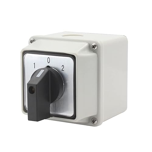 1 interruptor universal de selección de cambio, con caja impermeable, interruptor de alimentación doble, 3 posiciones 4 terminales, interruptor de