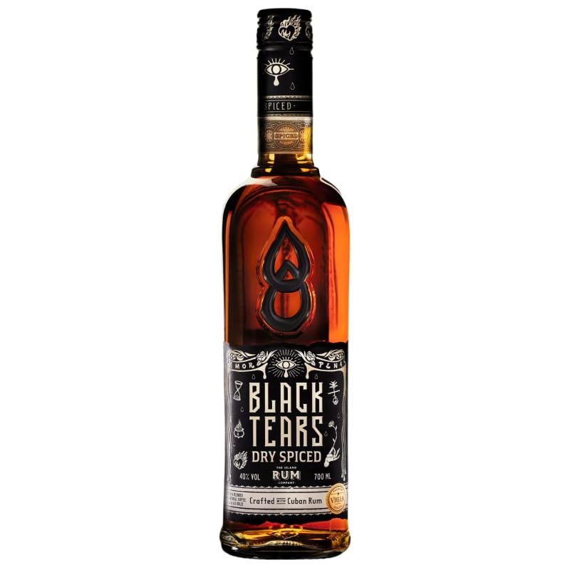 Black Tears Spirit Drink – Bittersüße Noten von Kaffee & Kakao | Perfekt für Cocktails & Longdrinks | 0,7 Liter
