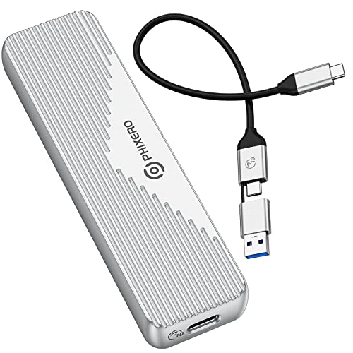 Caja externa PHIXERO para M.2 NVMe SSD aluminio USB 3.1 miniatura 1