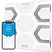 INEVIFIT Analizzatore di Composizione corporea per Il Bagno Digitale Altamente accurato BMI Smart EMIS Bluetooth Bianca Piattaforma Grande 11.8"X11.8
