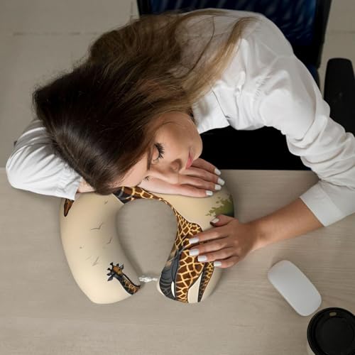 Almohada de espuma viscoelástica con diseño en U negra miniatura 7