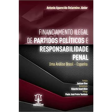 Capa do livro Financiamento Ilegal de Partidos Políticos e Responsabilidade Penal. Uma Análise Brasil - Espanha